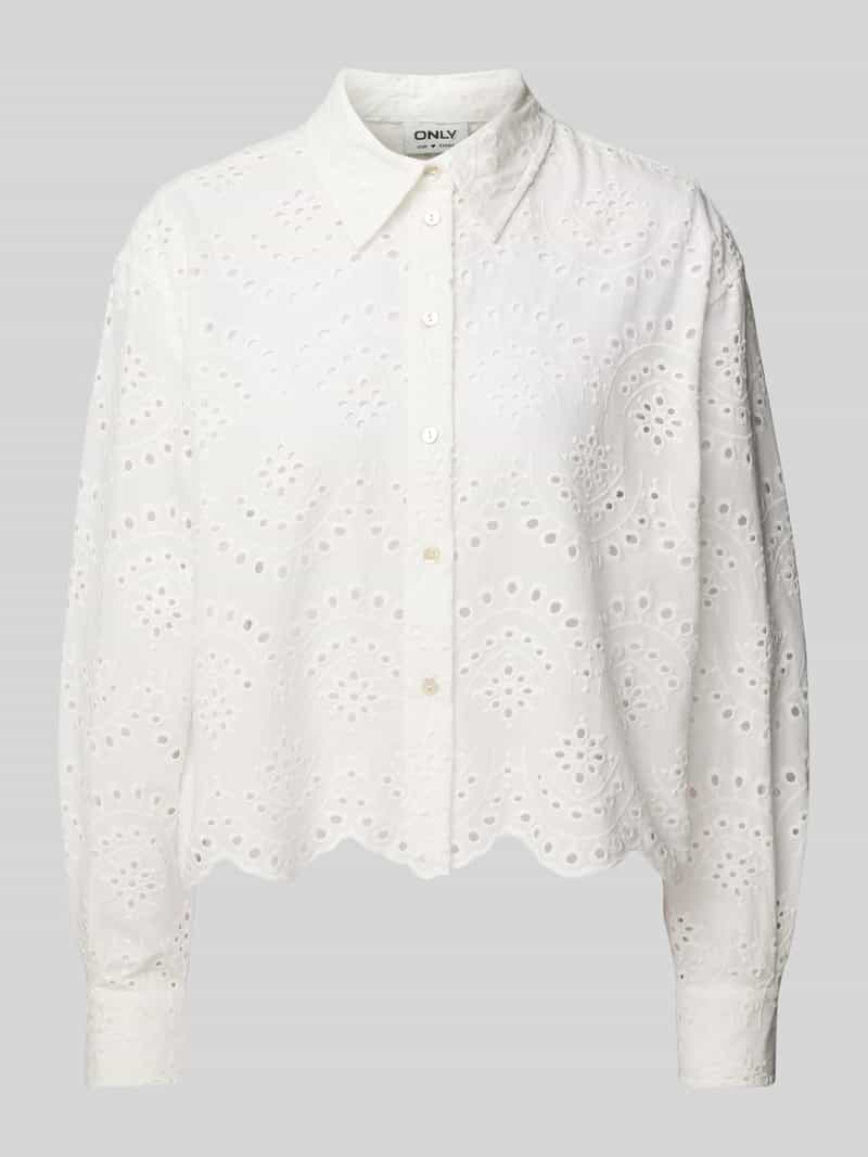 Only Relaxed fit overhemdblouse van puur katoen model 'VALAIS'