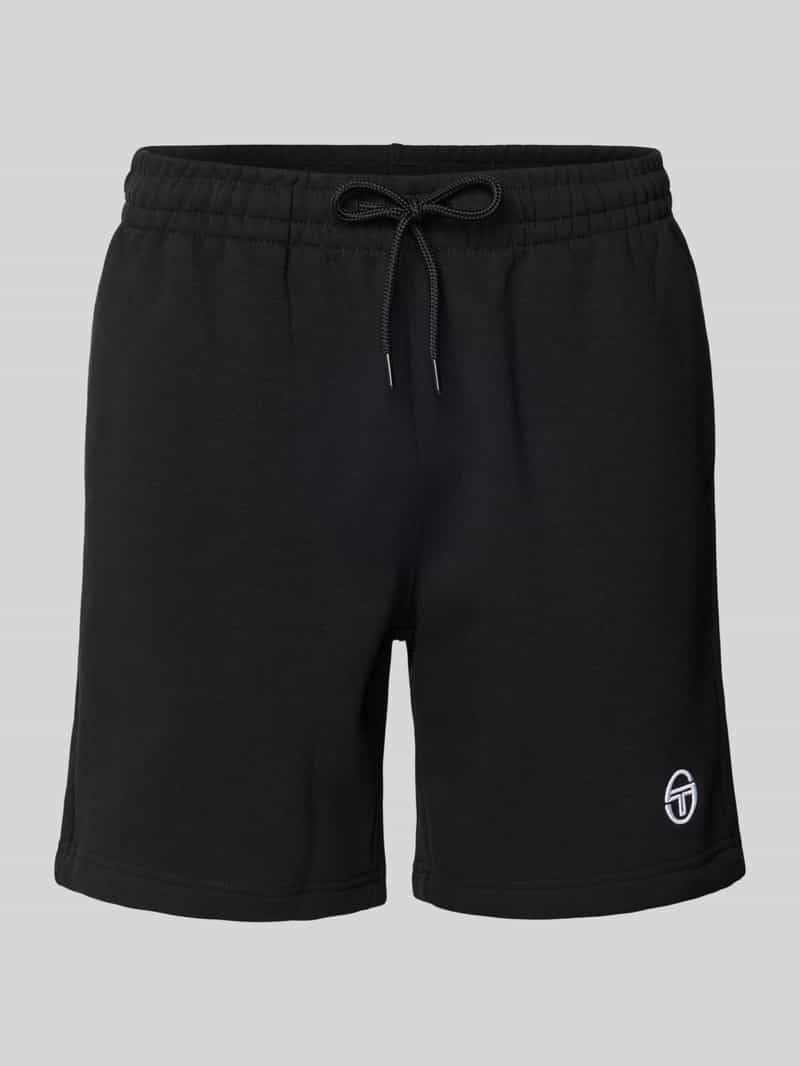 Sergio Tacchini Regular fit sweatshorts met logostitching model 'SIMBA'