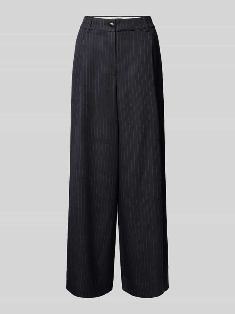 Essentiel Antwerp Wide leg bandplooibroek met viscose model 'INVEST'