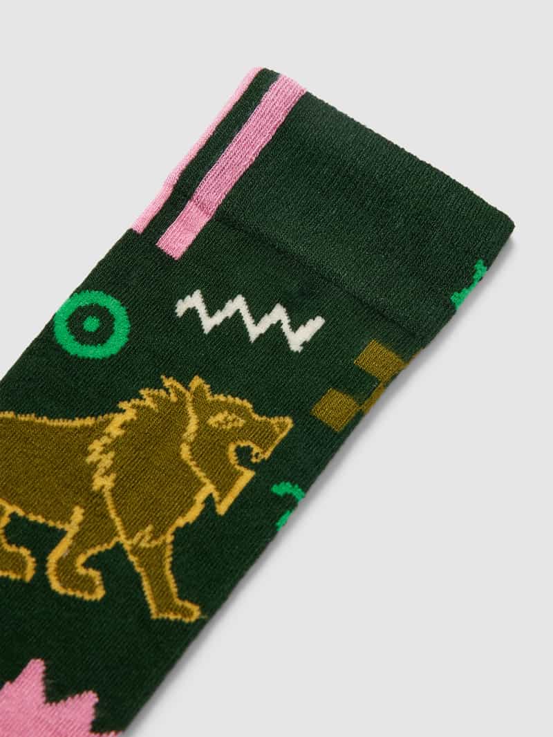Happy Socks Sokken met motiefprints model 'Leo'