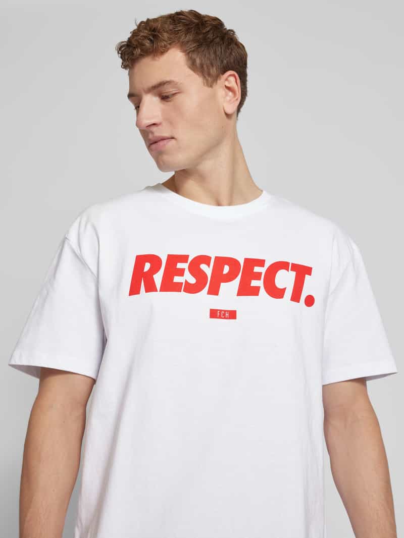mister tee T-shirt met labelprint