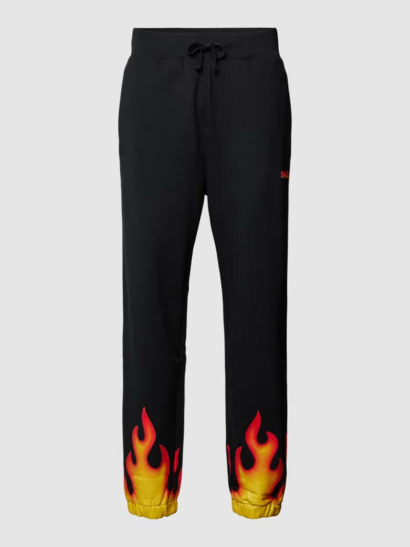 HUGO Sweatpants met motiefprint model 'Doblo'