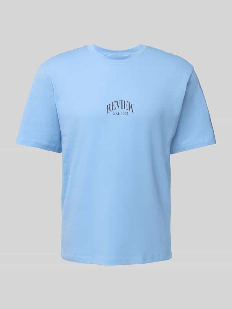 T-shirt met labelprint