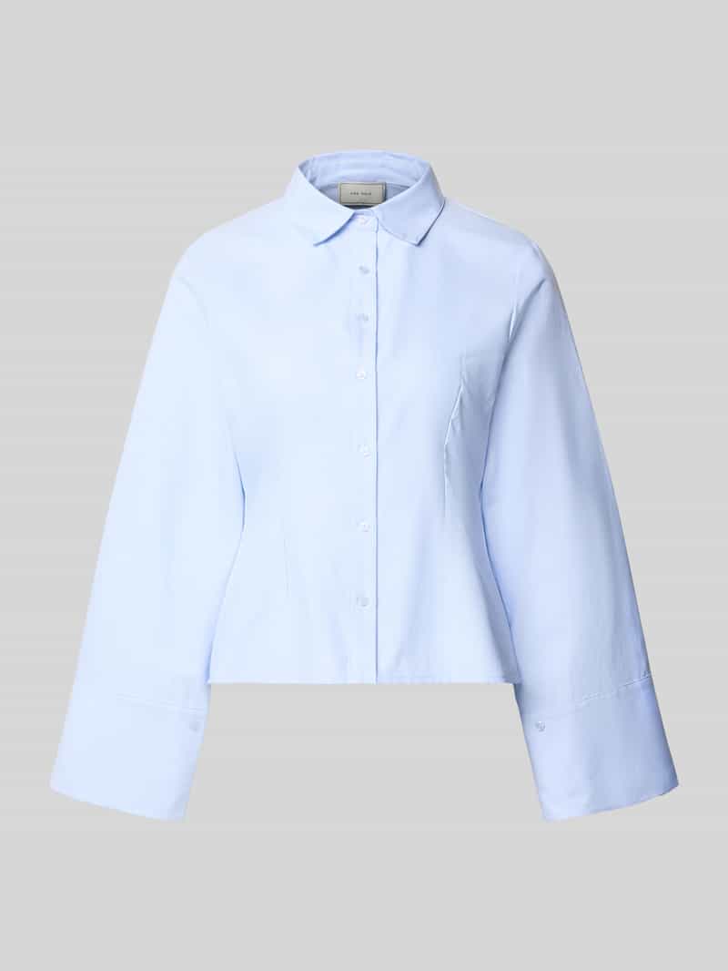 NEO NOIR oversized fit overhemdblouse van katoenmix met sierstiksels
