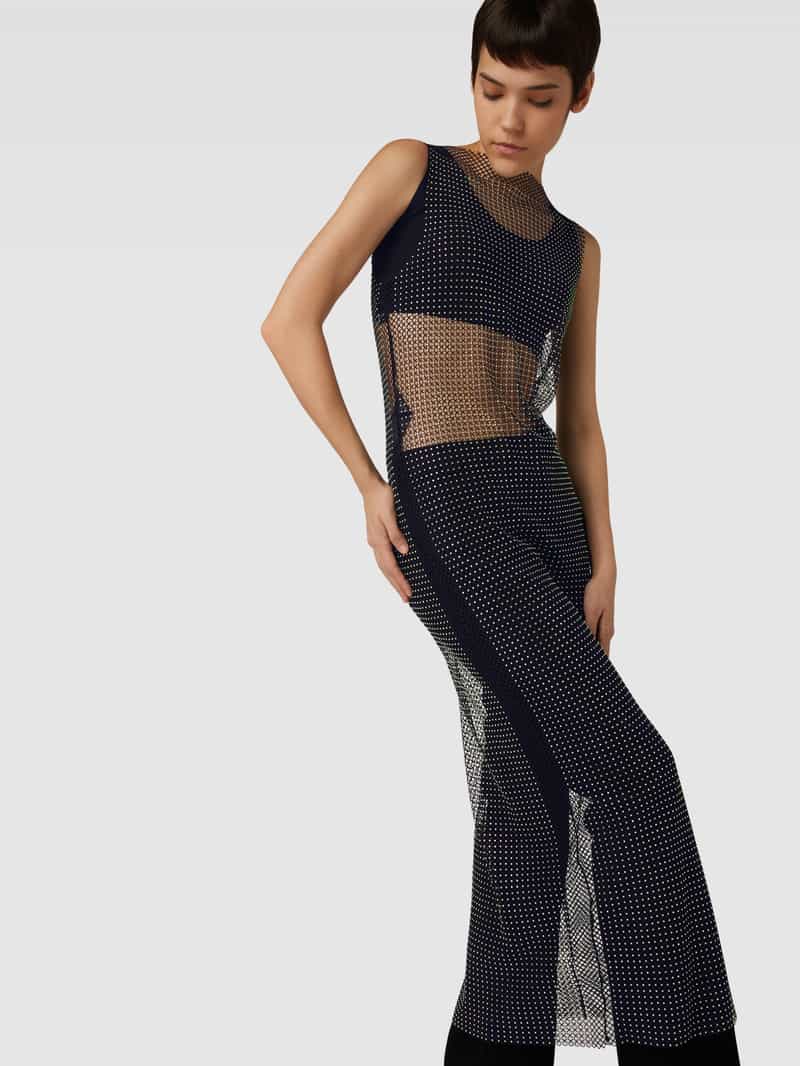 Vero Moda Jurk van netstof met brede bandjes model 'SOPHI'
