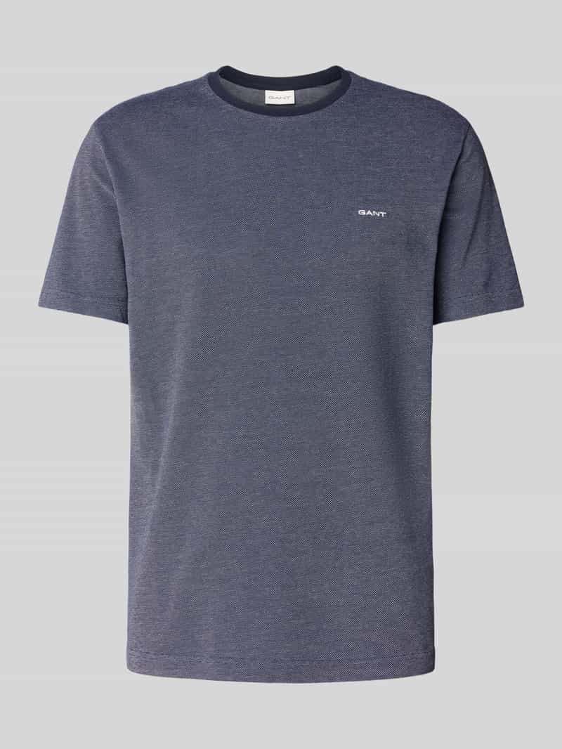 Gant T-shirt met structuurmotief