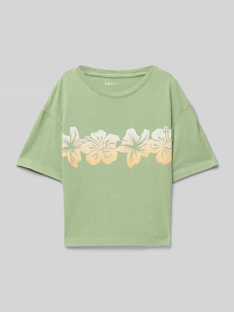 Roxy T-shirt met ronde hals model 'SUN FOR ALL SEASONS'