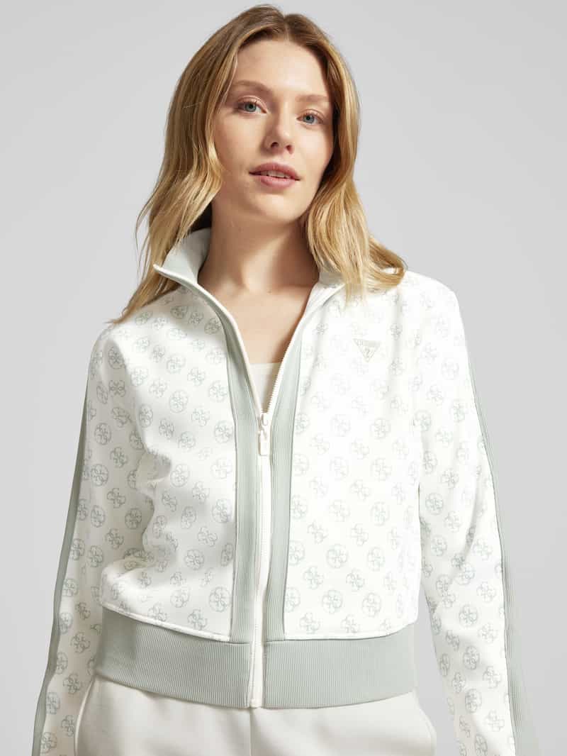 Guess Activewear Sweatjack met labelpatch