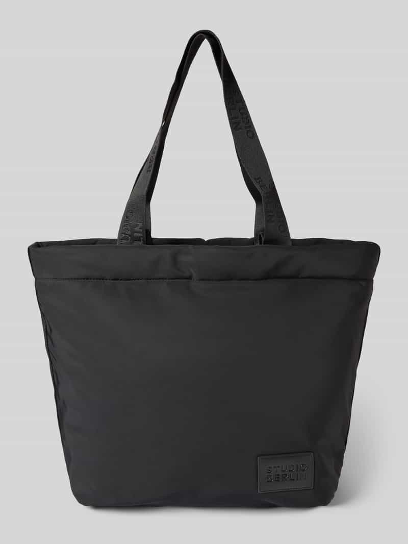 STUDIO BERLIN Shopper met logopatch model 'Prenzlau'