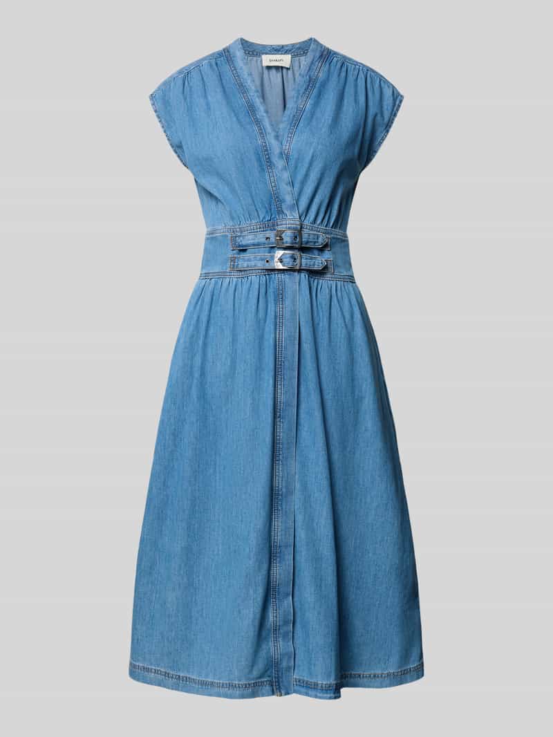 midi-jurk in denimlook model 'Love'