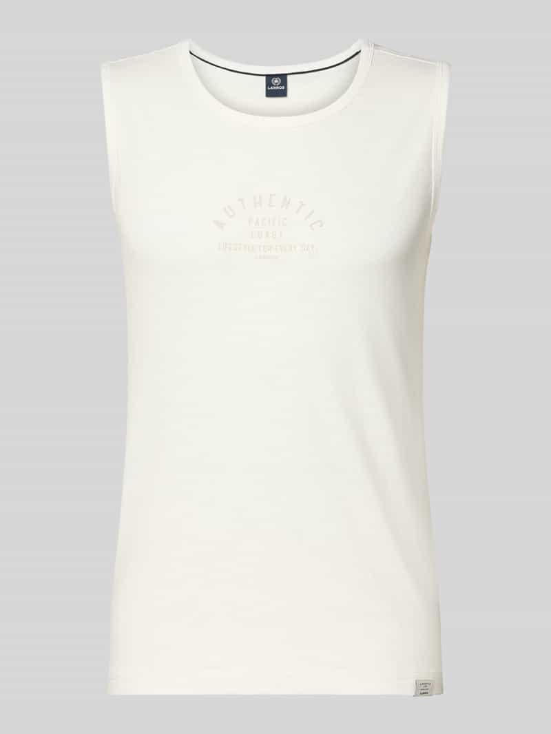 Tanktop met statementprint en ronde hals