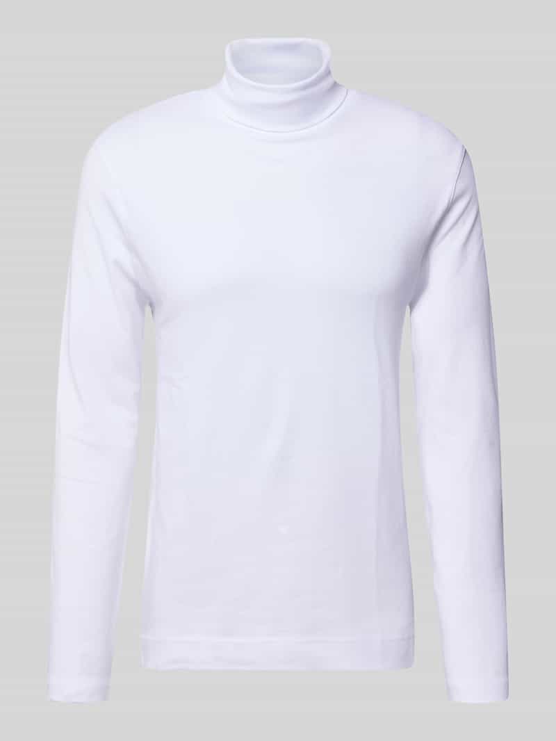 Regular fit shirt met lange mouwen van puur katoen met col