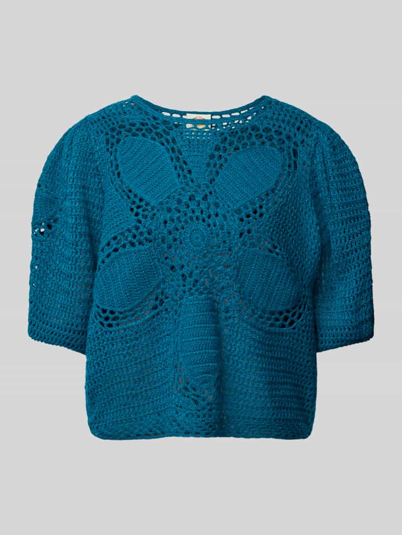 Gebreide pullover met knoopsluiting