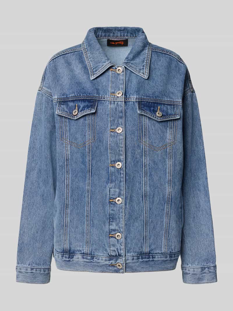 miss goodlife Jeansjack met borstzakken model 'Loveheart'
