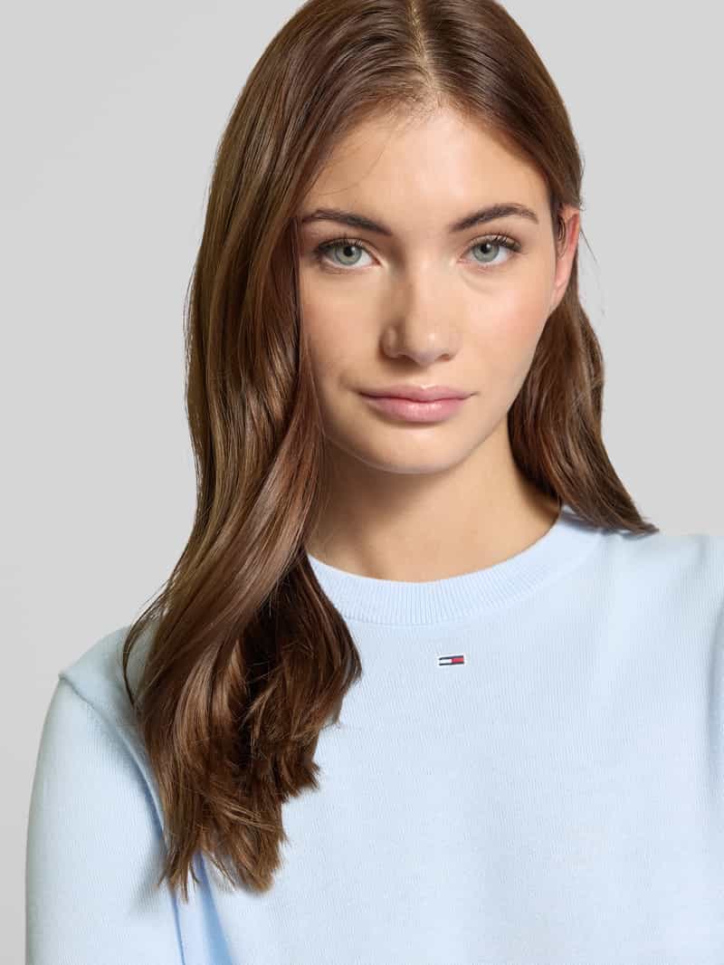 Tommy Jeans Gebreide pullover met logostitching
