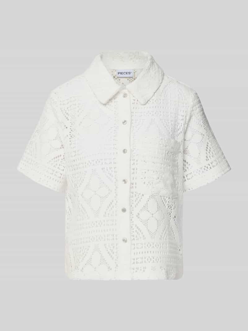 regular fit overhemdblouse van katoenmix model 'BONNIE'