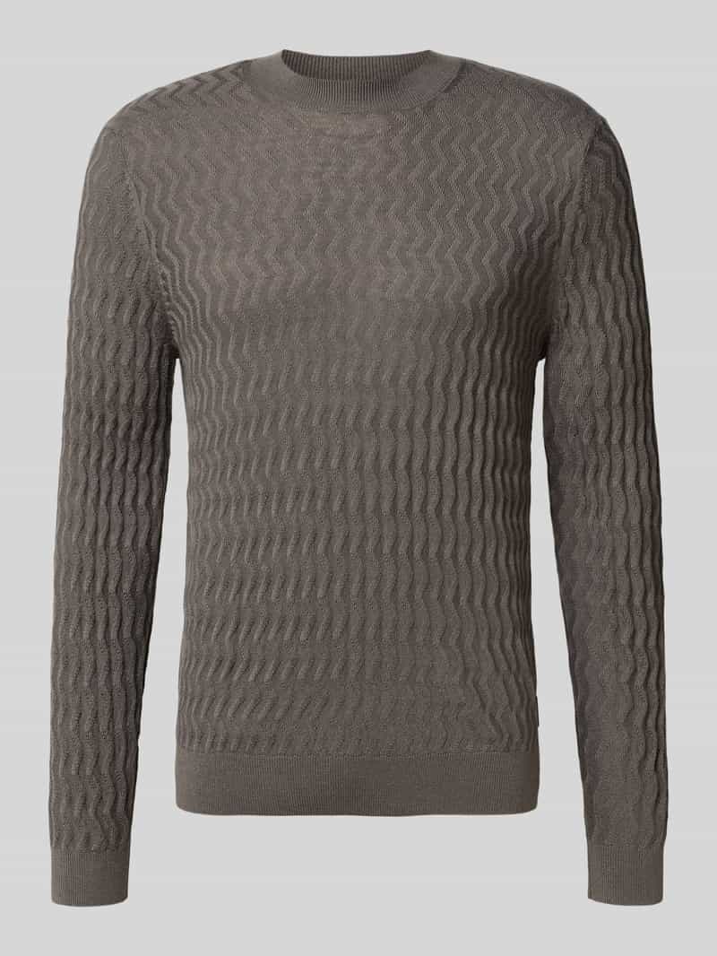 Armani Exchange Wollen pullover met structuurmotief