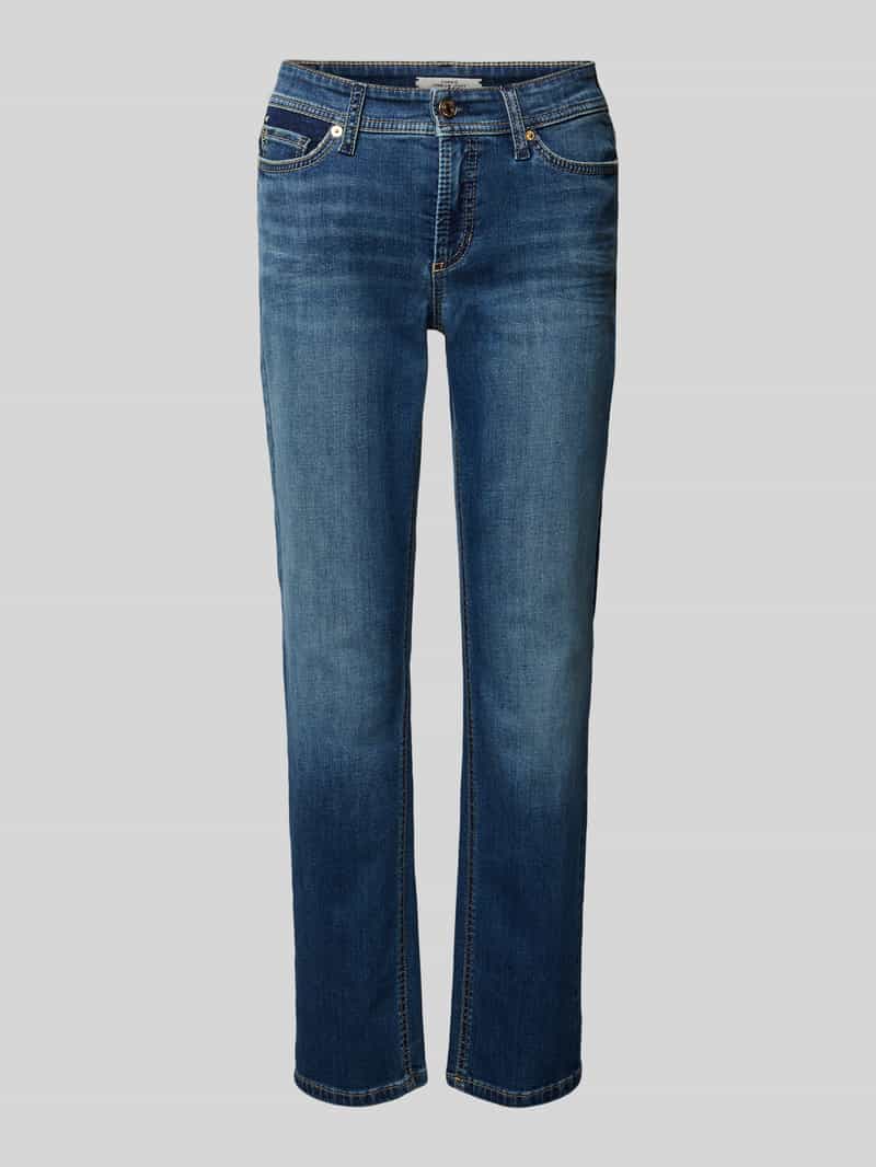 CAMBIO Straight leg jeans met verkort model 'PIPER'