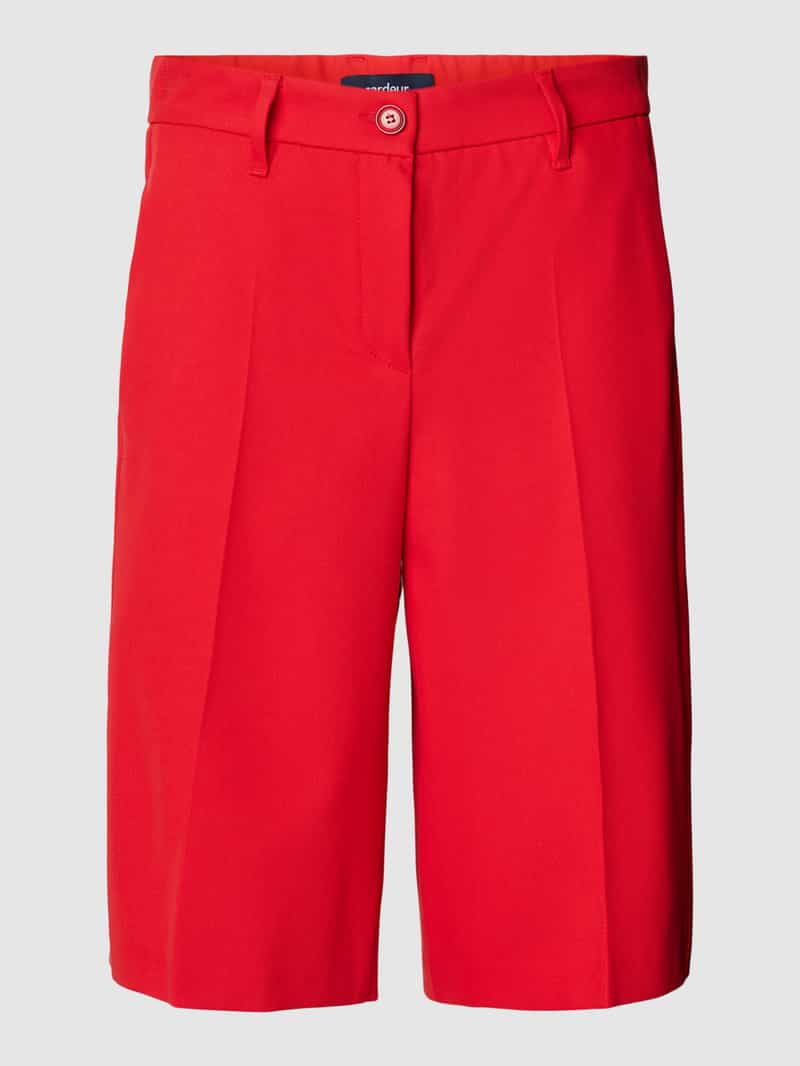 Gardeur Korte regular fit broek met persplooien model 'FRANCA4'