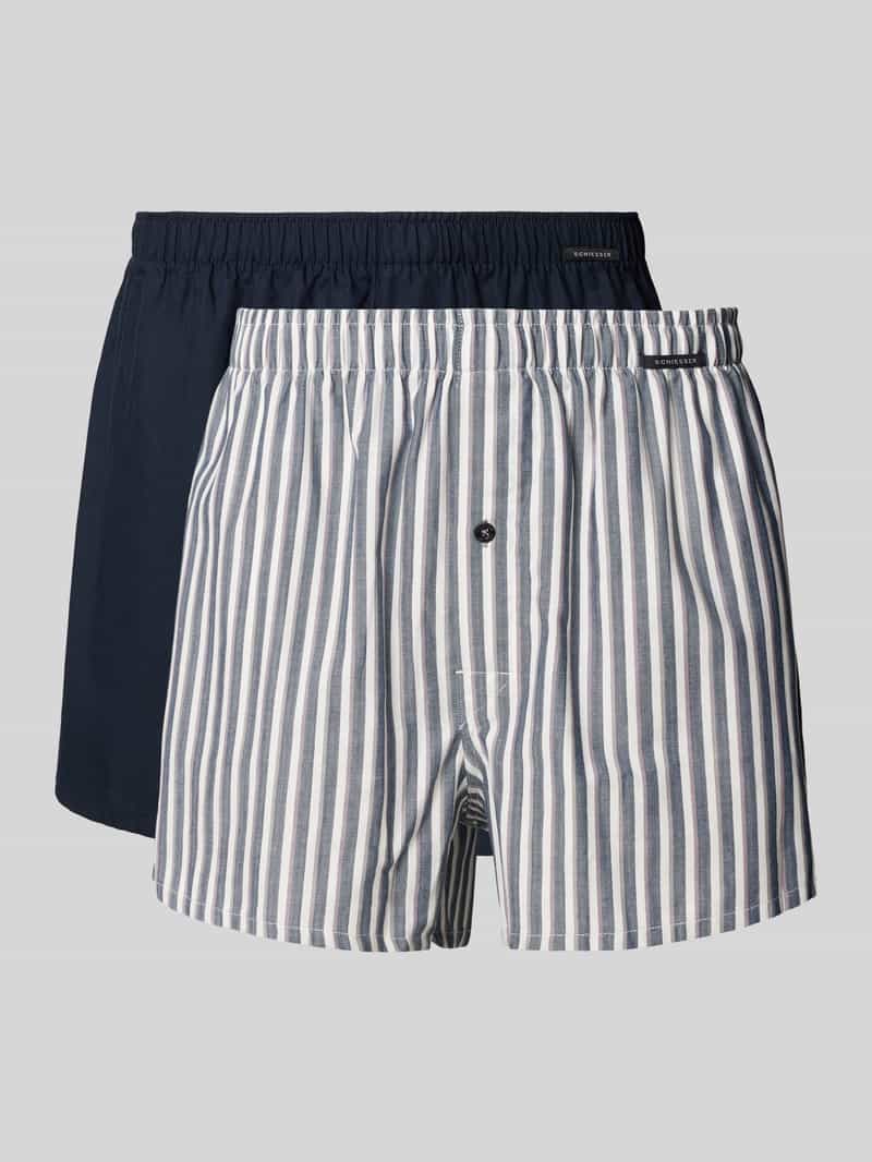 Schiesser Boxershort met elastische band in een set van 2 stuks
