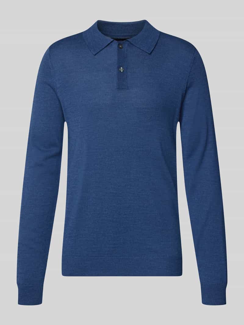 Christian Berg Men Regular fit poloshirt van wolmix