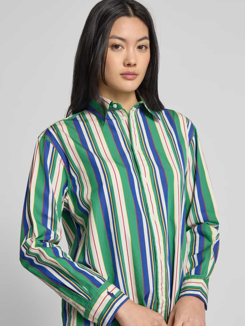 Polo Ralph Lauren Regular fit overhemdblouse met kentkraag