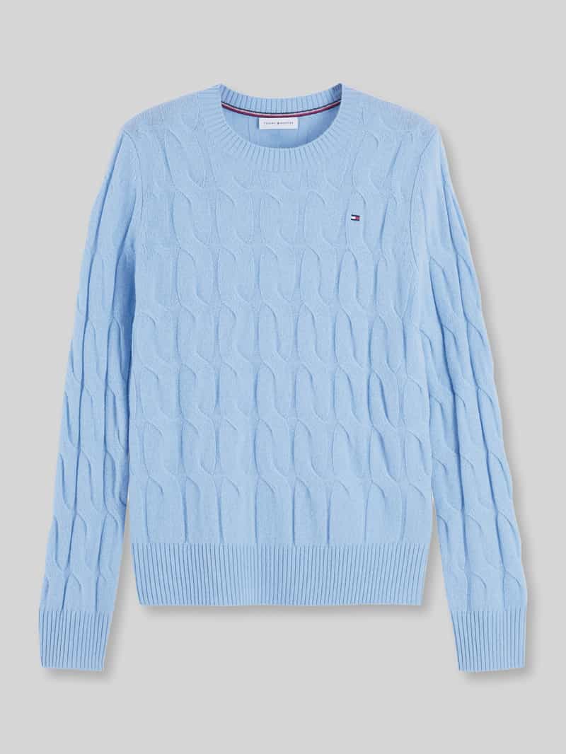 Tommy Hilfiger Regular fit pullover van pure wol