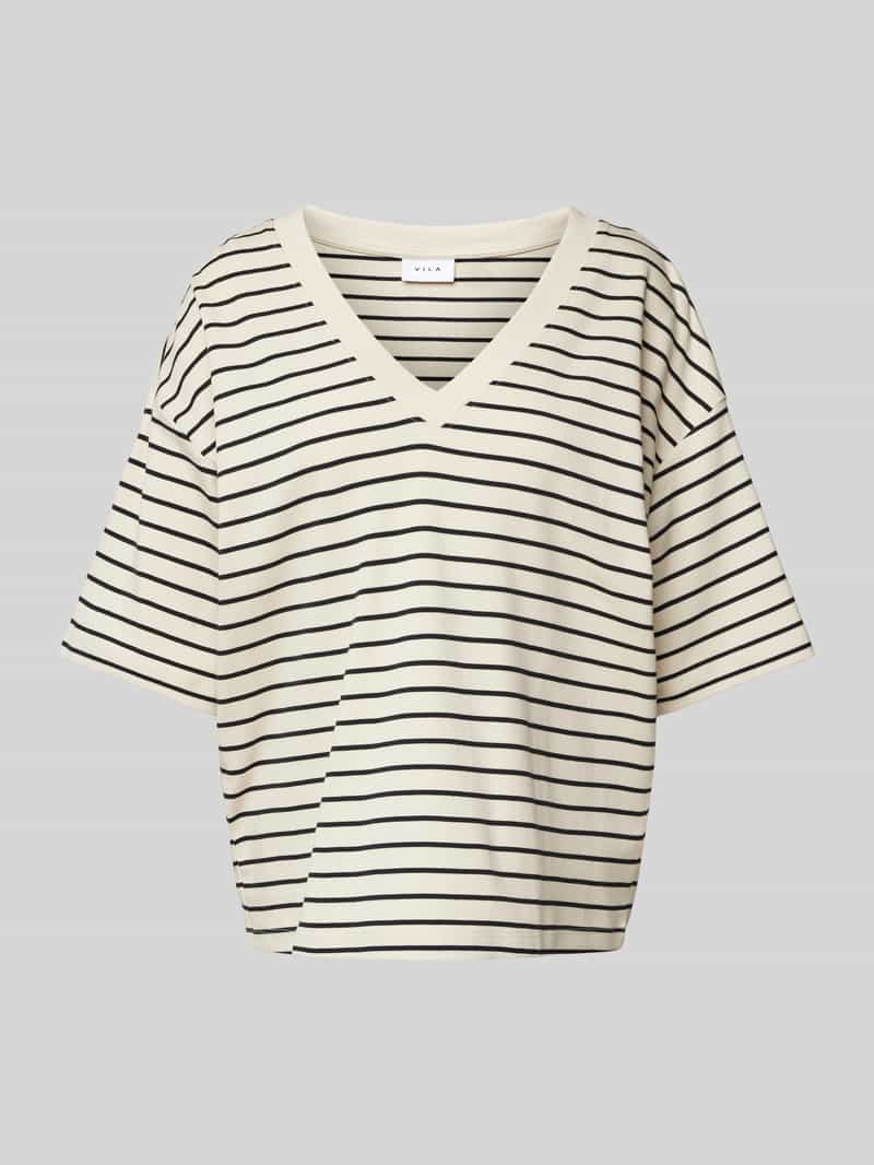 Vila T-shirt met V-hals model 'SINNY'