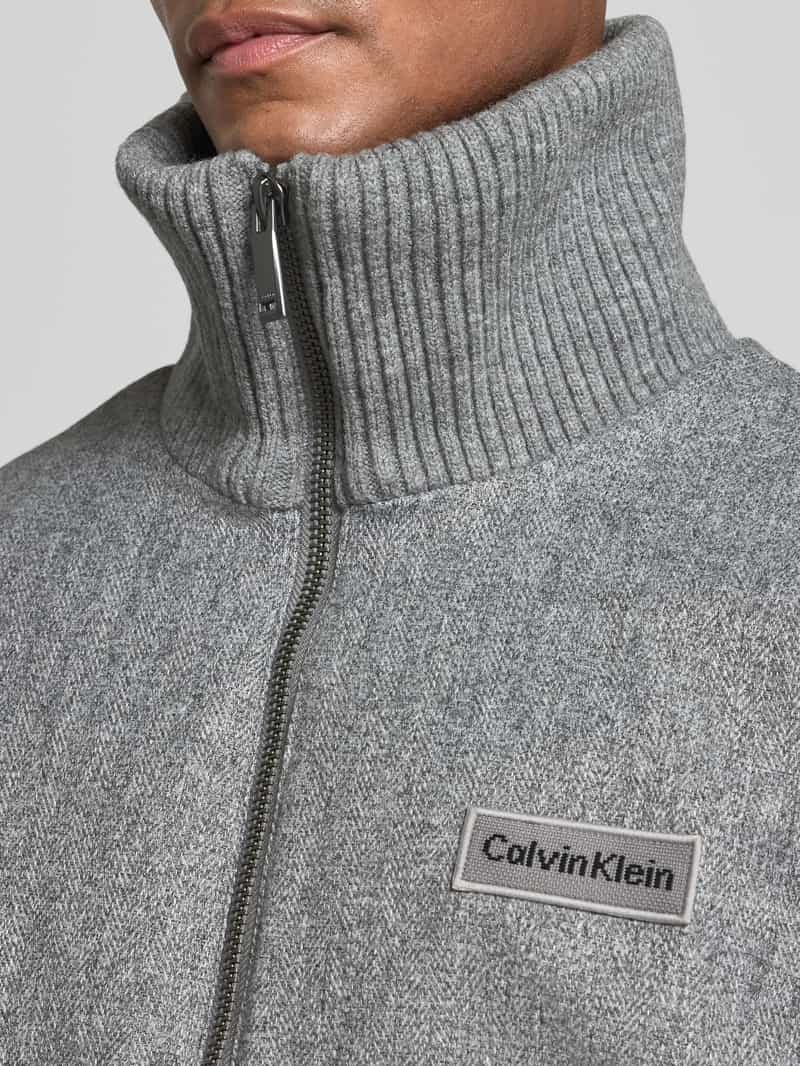 CK Calvin Klein Jack met opstaande kraag en tweewegsritssluiting