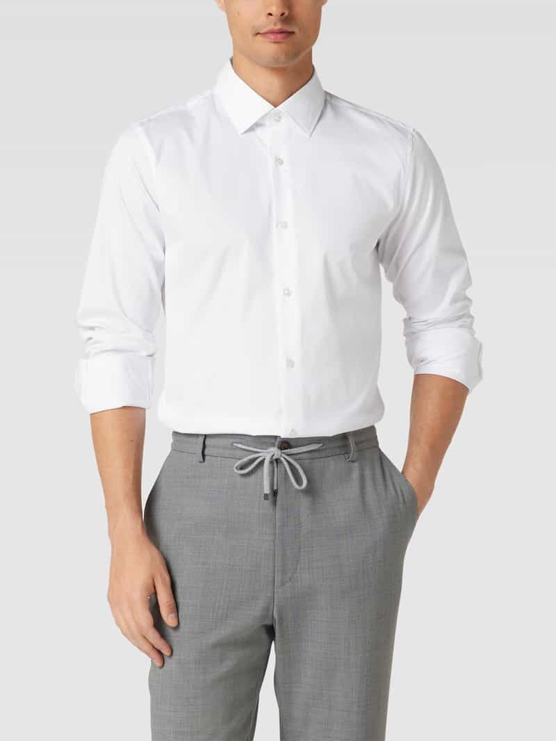 Slim fit zakelijk overhemd met sportmanchetten JOOP! Collection