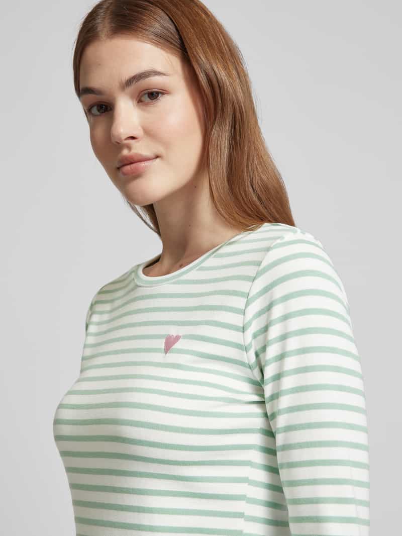 Kaffe Shirt met lange mouwen en motiefstitching model 'Liddy'