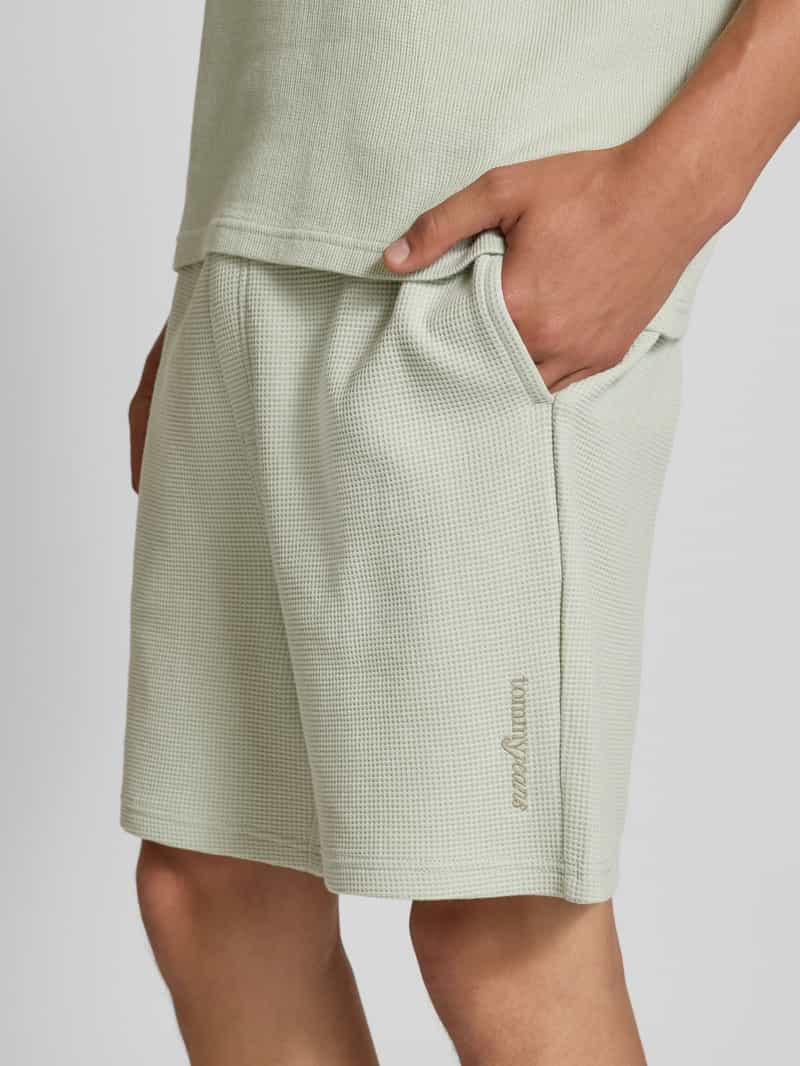 Tommy Jeans Relaxed fit sweatshort met structuurmotief