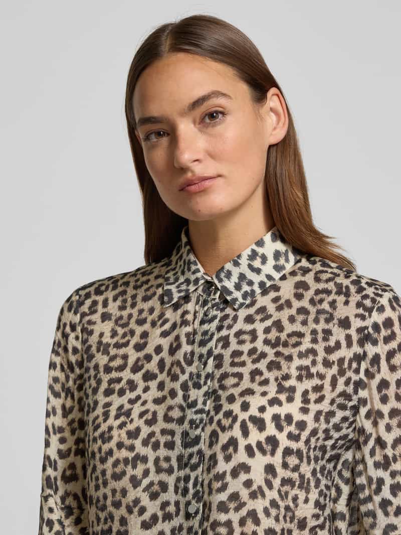 Christian Berg Woman Regular fit blouse van viscosemix met volants