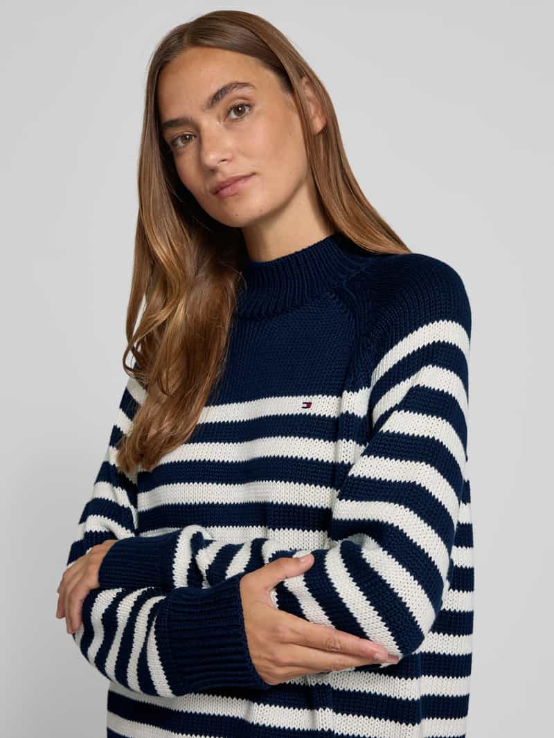Tommy Hilfiger Loose fit gebreide pullover van puur katoen