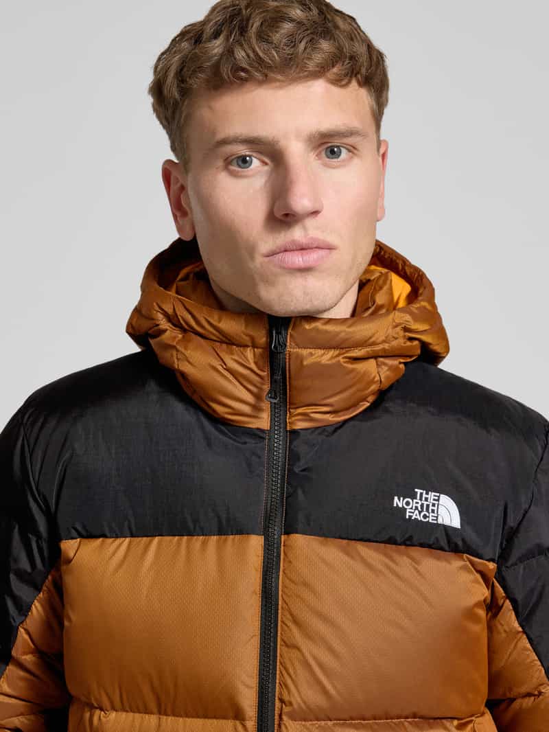 The North Face Gewatteerd jack met labelstitching