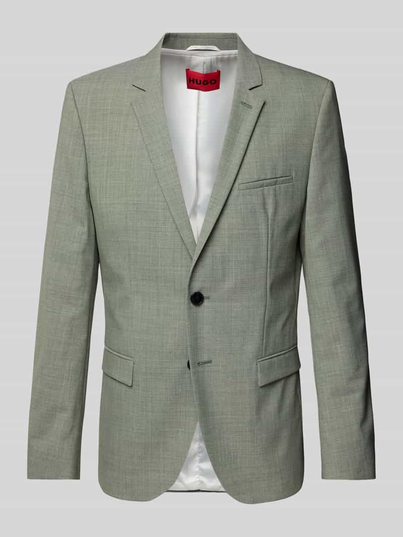 HUGO Slim fit 2-knoops colbert met reverskraag model 'Arti'