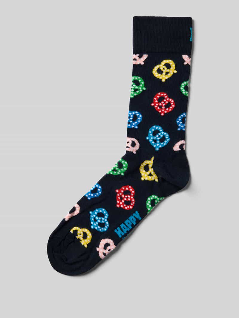 Happy Socks Sokken met motiefstitching model 'PRETZEL'