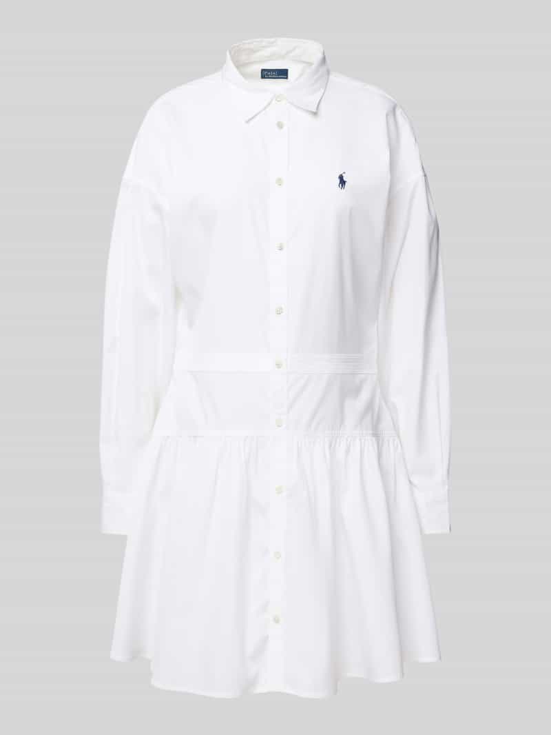 Polo Ralph Lauren Knielange overhemdjurk met logostitching
