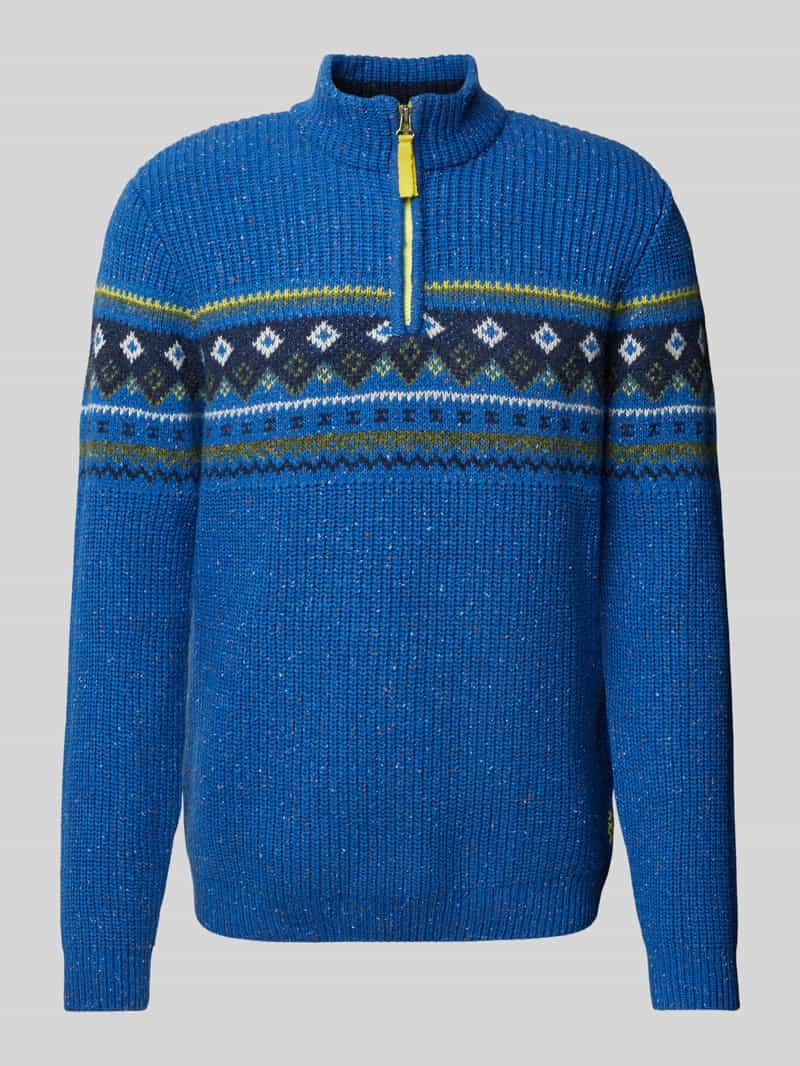 RAGMAN Wollen pullover met ribboorden
