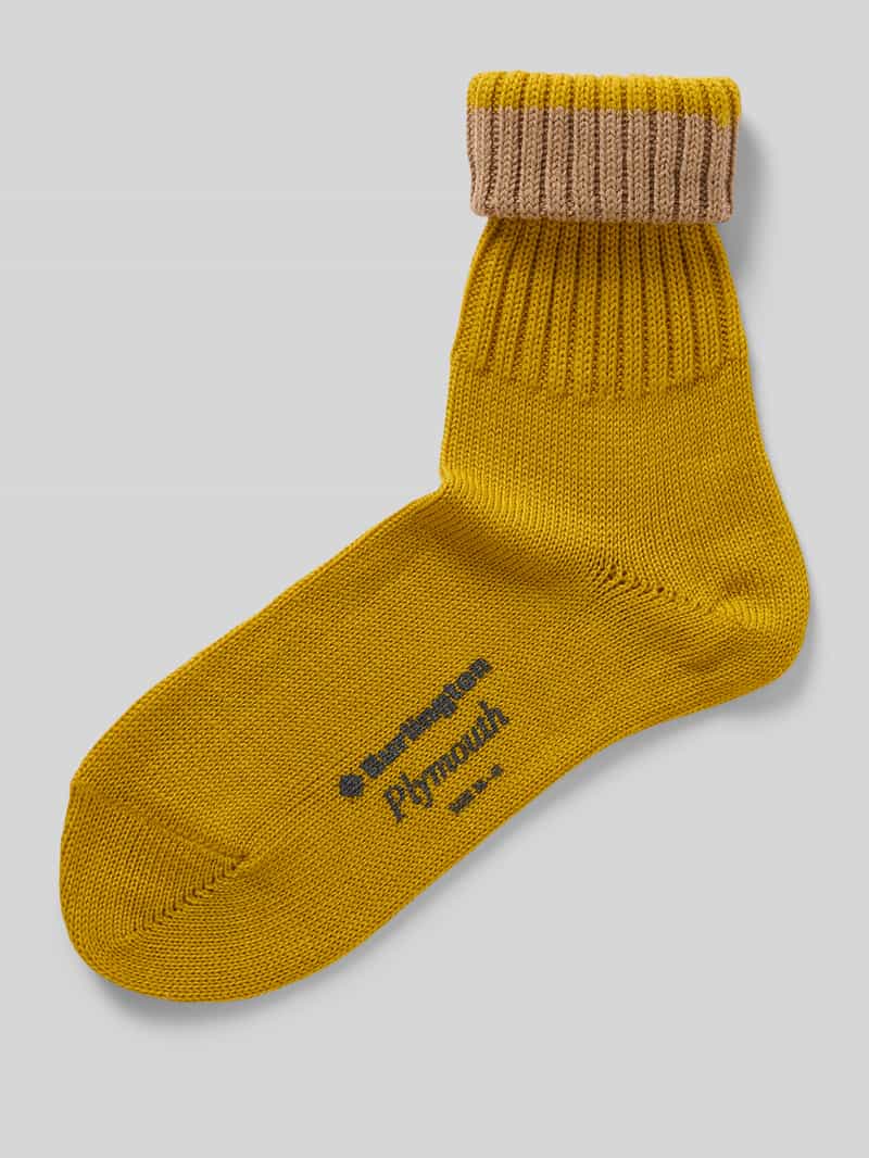 Burlington Sokken met labelprint model 'PLYMOUTH'