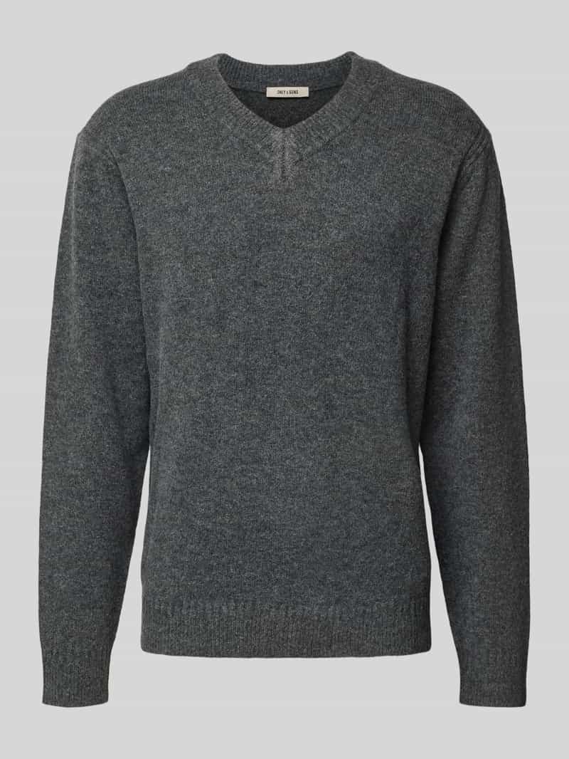 Only & Sons Relaxed fit gebreide pullover met V-hals model 'MOVE'