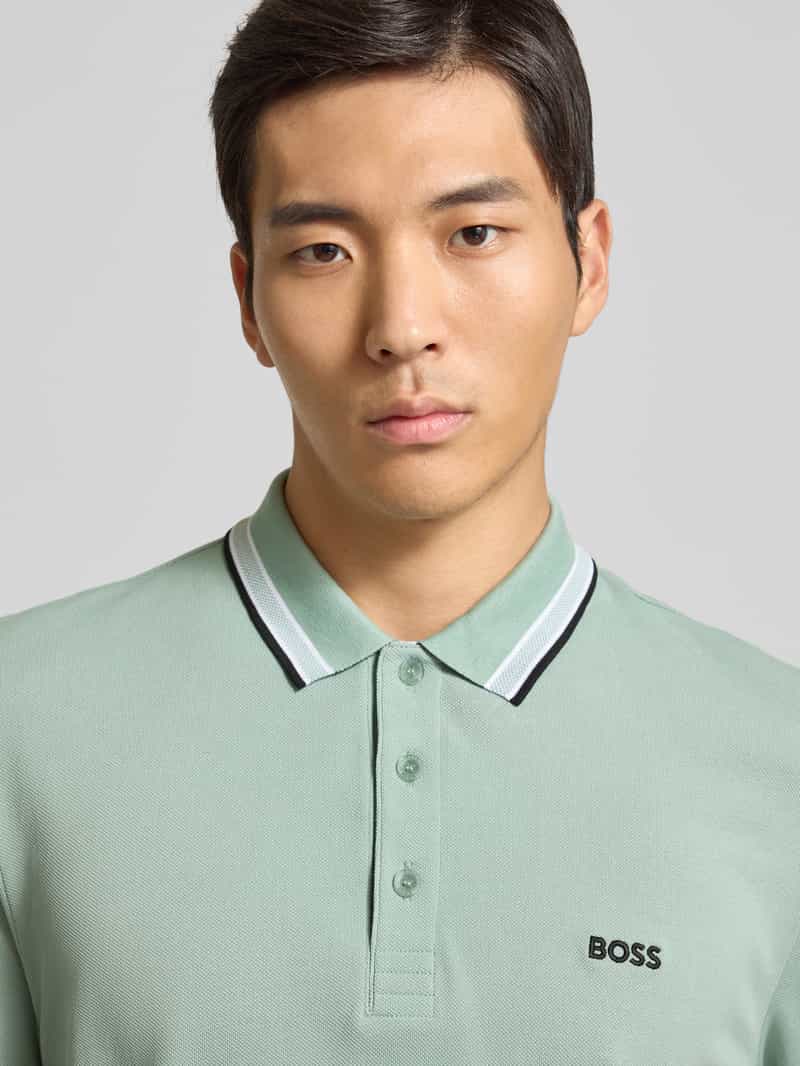 BOSS Green Regular fit poloshirt van puur katoen model 'PLISY'