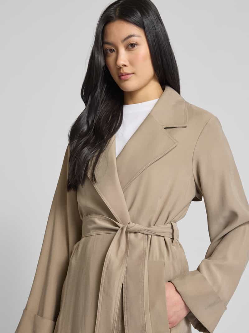 Jake*s Casual Trenchcoat met strikceintuur