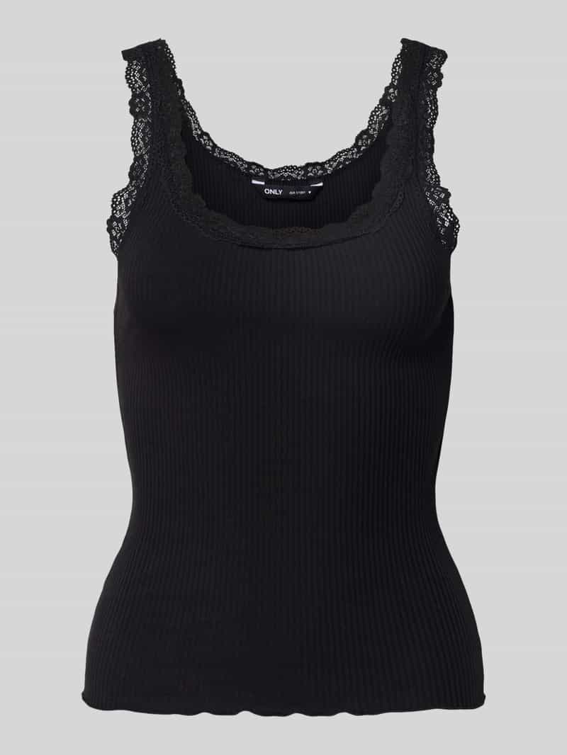 Only Slim fit top van katoenmix model 'SARAH SHARAI'