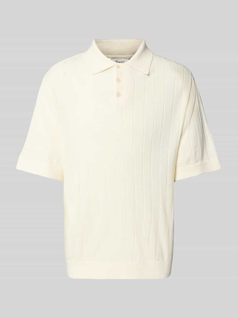 Forét Poloshirt met ribboorden model 'ASTERN'