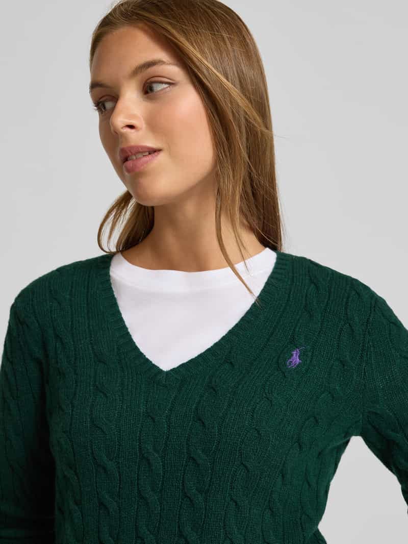 Polo Ralph Lauren Gebreide pullover van een mix van wol en kasjmier model 'JULIANNA'