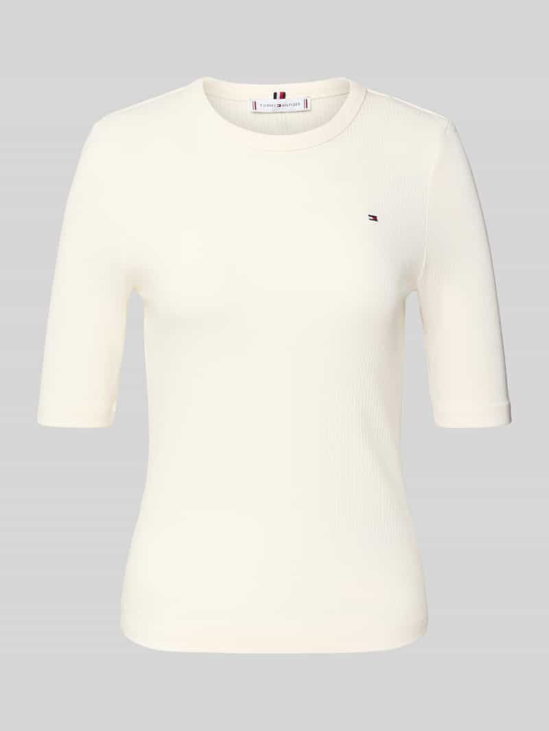 Tommy Hilfiger Slim fit T-shirt van viscosemix
