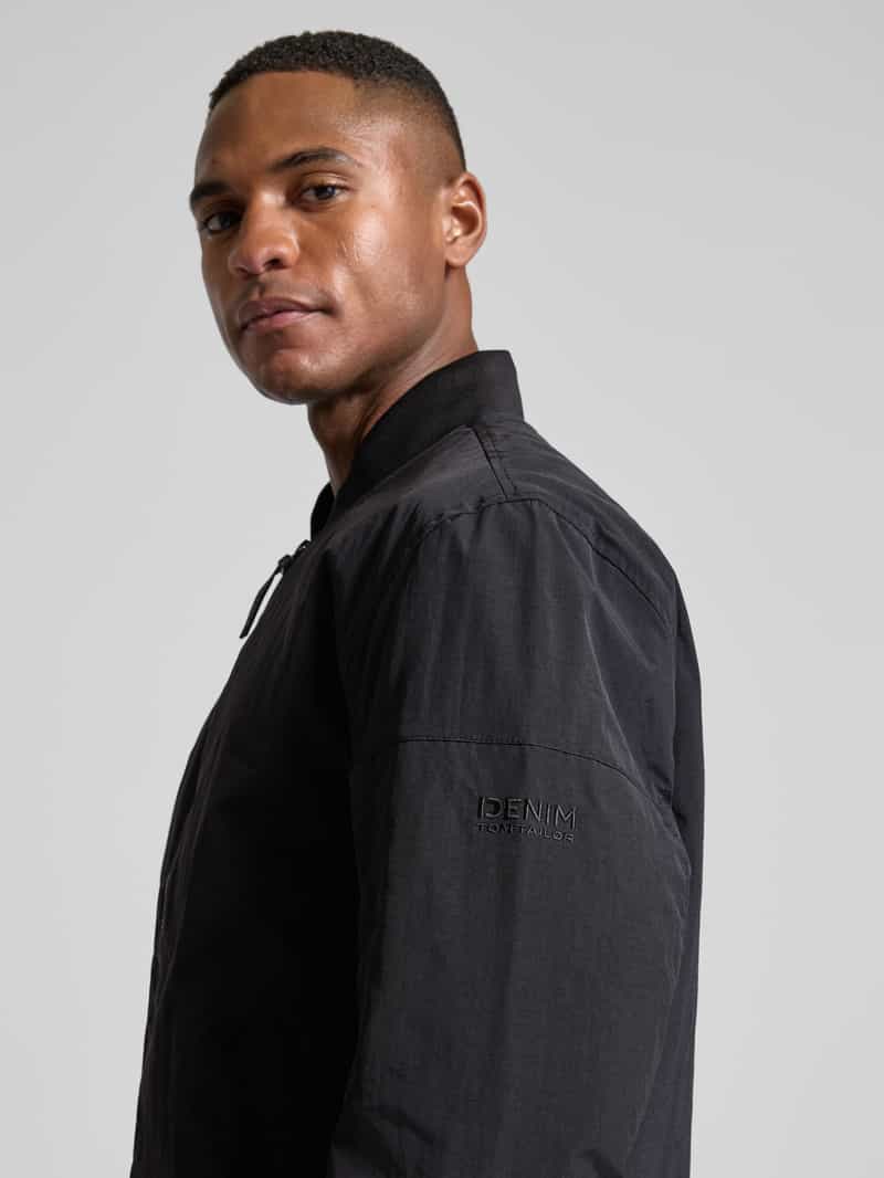 Tom Tailor Denim Regular fit bomberjack met drukknoopzakken