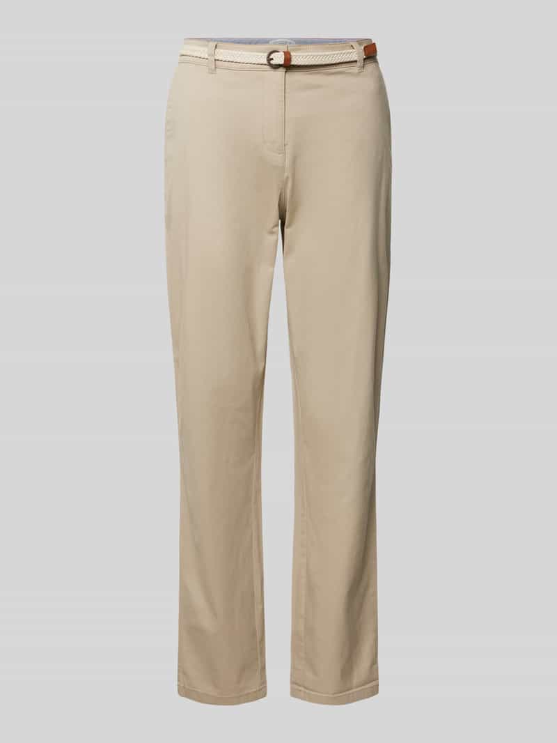 Christian Berg Woman Casual fit chino met riem