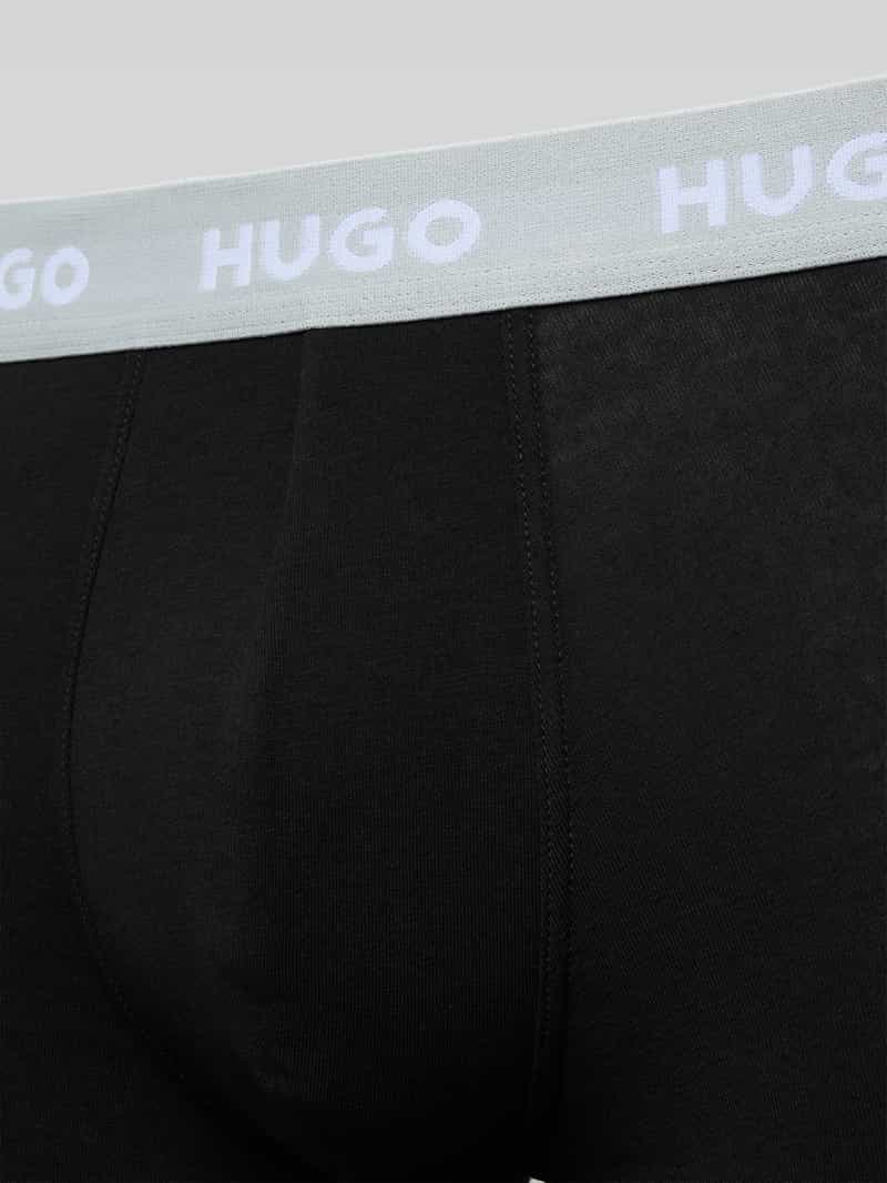 HUGO Boxershort met elastische band met label in een set van 3 stuks